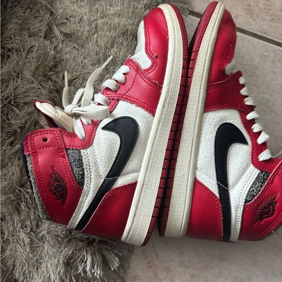 Jordan 1 Retro High red and black high top vintage shoes classic sneakers - Picture 11 of 11
